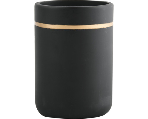 Gobelet à brosse à dents en céramique avec détail doré