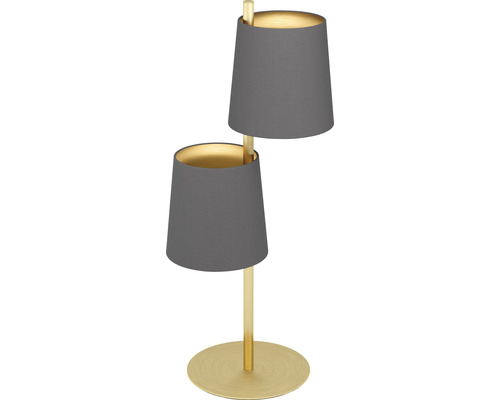 Lampe de table Almeida 2 sans 2 x E27 40 W jaune cappuccino