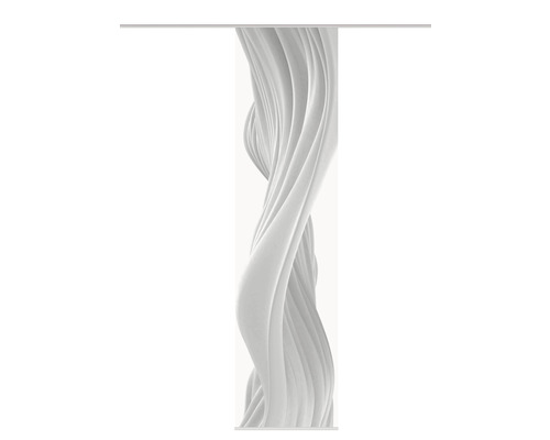 Panneau japonais Home Fashion Slöja gris/blanc 60x245 cm