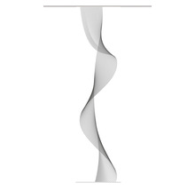 Panneau japonais Coliba gris 60x245 cm