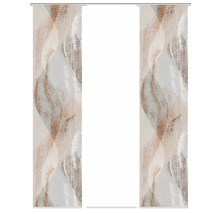 Flächenvorhang Torre weiss/kupfer 60x245 cm 3er-Set