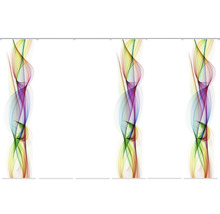 Panneau japonais impression numérique Bolge multi lot de 6 60x245 cm