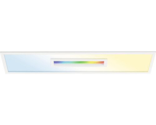 Panneau LED Telefunken à intensité lumineuse variable 1 x 24 W 2200 lm 3000-6500 K RGB avec télécommande L 100 cm
