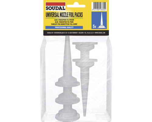 Kit de buses Soudal Universal pour sachet tubulaire paquet = 5 pces