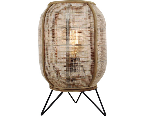 Lampe de table Tanah 1 x E27 40W métal bambou