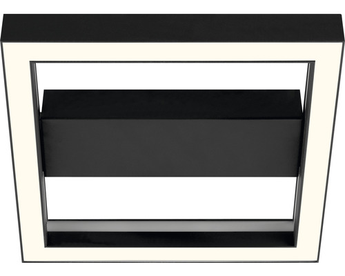 Quadratische LED Deckenleuchte in Schwarz