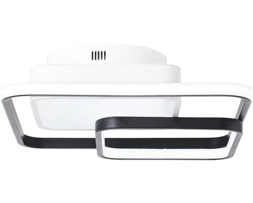 Plafonnier LED 42W 6000 lm 3000-6700 K 40x40 cm Cava noir/blanc + télécommande
