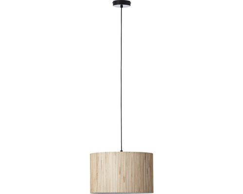 Lampe suspendue avec abat-jour en bambou