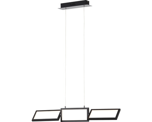 Hängeleuchte mit drei rechteckigen, schwenkbaren Leuchtflächen