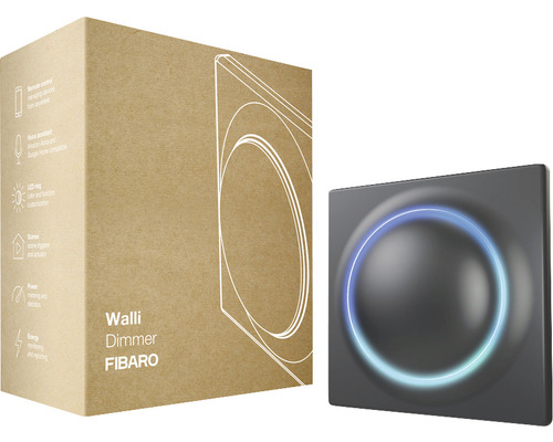 Walli Dimmer von Fibaro mit Verpackung