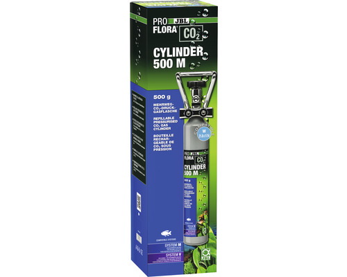 JBL Mehrweg-Vorratsflasche PROFLORA CO² Cylinder 500 g M befüllt JBL ProFlora CO2 Mehrweg Druckgasflasche 500M