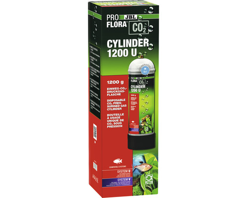 Bouteille jetable JBL PROFLORA CO² cylindre 1200 g U recyclable, remplie