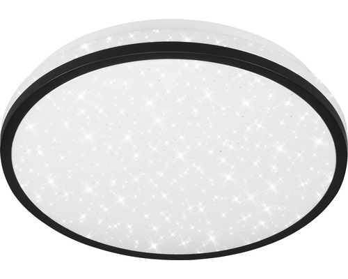 LED Sensor Deckenleuchte Sternenhimmel 16 W 1500 lm 4000 K ø 29 cm schwarz
