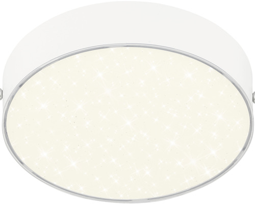 Plafonnier LED ciel étoilé 11W 1000 lm 4000 K Ø 15,7 cm rond blanc