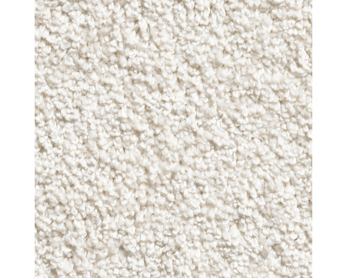 Spannteppich Velours Home hellbeige 400 cm breit (Meterware) Nahaufnahme eines weißen Teppichs mit Flor