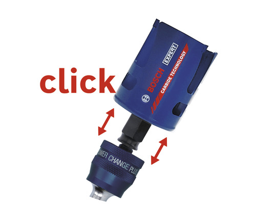 Bohrkranz mit Power Change Plus Adapter von Bosch