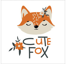 "Illustration d''un renard avec le texte ""Cute Fox"""