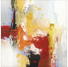 Peinture abstraite avec des taches de couleur de différentes couleurs