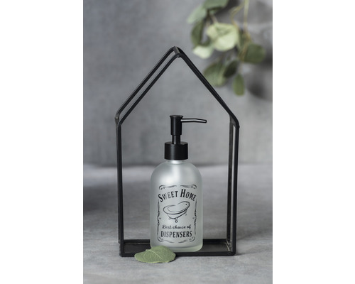 Seifenspender mit hausförmigem Halter