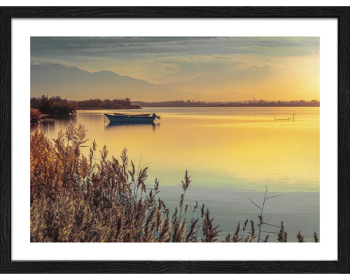 Gerahmtes Bild Sunshine in lake I 33x43 cm