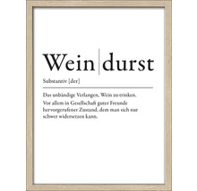 Gerahmtes Bild mit der Definition von Weindurst