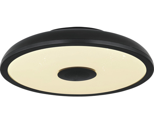 LED Deckenleuchte mit Lautsprecher Raffy ø 28 cm schwarz 800 lm RGB 2700 K - 6500 K