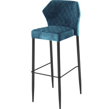 Tabouret de bar avec repose-pieds et assise rembourrée