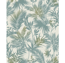 Tapete mit tropischem Pflanzenmuster