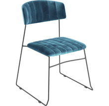 Chaise rembourrée avec structure métallique pour l''intérieur