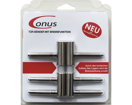 Conus Türbänder mit Bremsfunktion in Verpackung