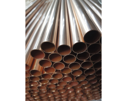 Tube en cuivre sous forme de barre 28x1 mm 5 m Pile de tubes en cuivre