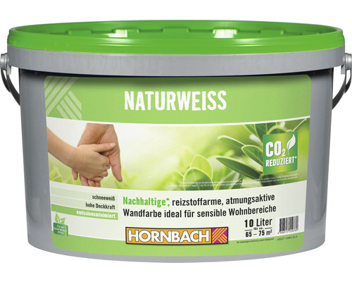 HORNBACH Naturweiss konservierungsmittelfrei weiss 10 l