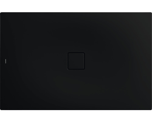 Receveur de douche Kaldewei CONOFLAT 100x180 cm noir mat 100 468400010676 Receveur de douche noir avec drain carré