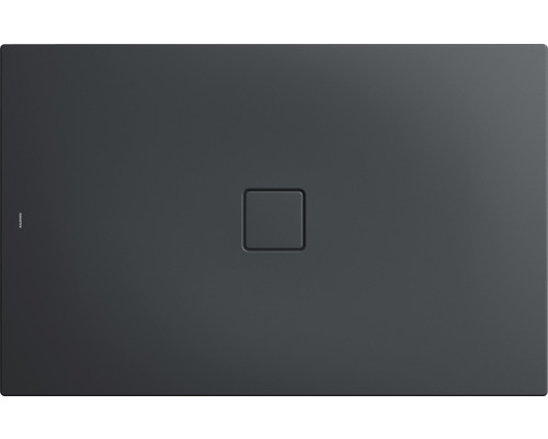 Receveur de douche Kaldewei CONOFLAT 100x150 cm cool grey 90 SEC 467300012667 Receveur de douche en fonte minérale avec bonde carrée