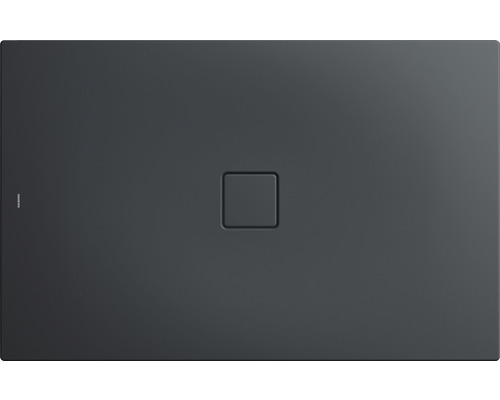 Receveur de douche Kaldewei CONOFLAT 100x140 cm cool grey 90 466600010667 Receveur de douche en fonte minérale avec écoulement carré