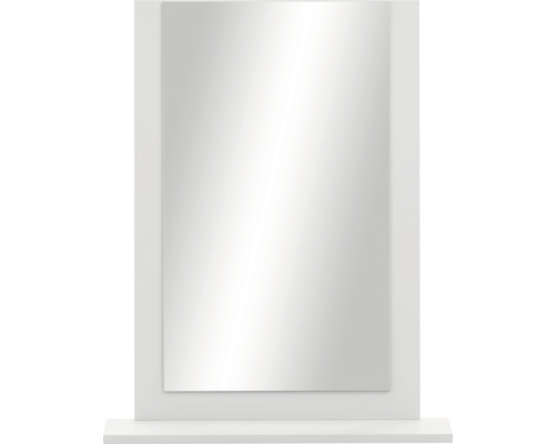 Miroir de salle de bains avec tablette Möbelpartner Jonte 60 cm blanc craie