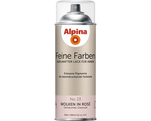 Alpina Feine Farben Sprühlack Wolken in Rosé verträumtes graurosé 400 ml