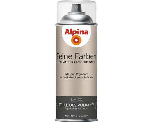 Alpina Feine Farben Sprühlack Stille des Vulkans mystisches anthrazit 400 ml