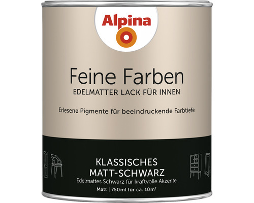 Laque Alpina Finest Colours classic black 750 ml