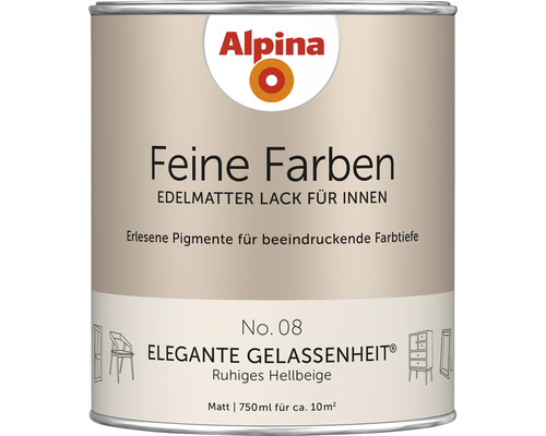 Alpina Finest Colours Lack peaceful beige 750 ml