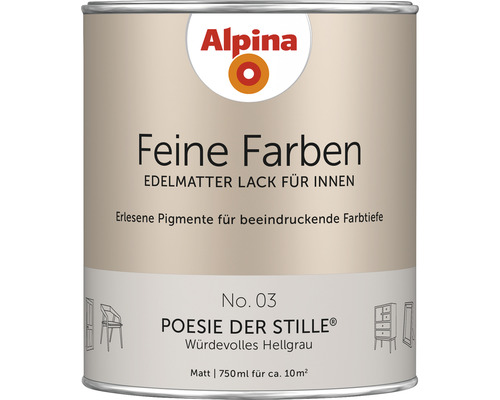 Alpina Finest Colours Lack dignified grey 750 ml