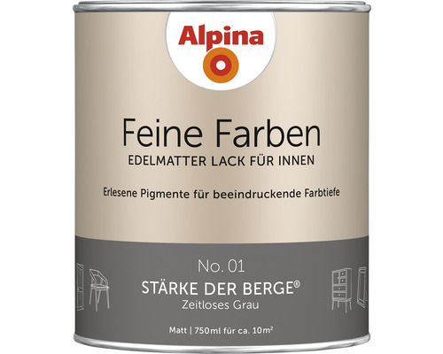 Laque Alpina Finest Colours timeless grey 750 ml