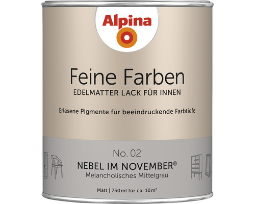Alpina Finest Colours Lack melancholic grey 750 ml