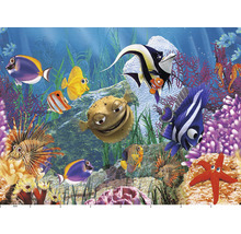 Fototapete mit verschiedenen Fischen im Ozean