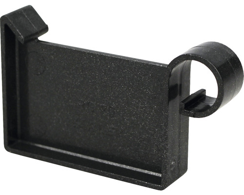 Embout de chéneau Marley plastique carré noir RAL 7040 DN 70 mm