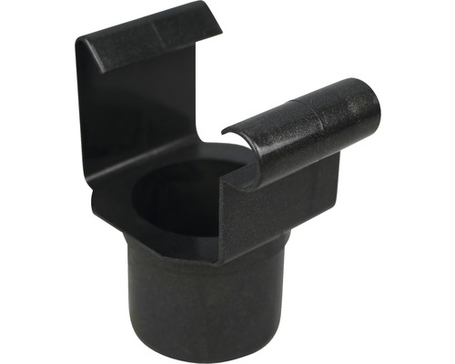 Supports de gouttière moulurée plastique Marley carré DN gris anthracite RAL 7016 70/53 mm