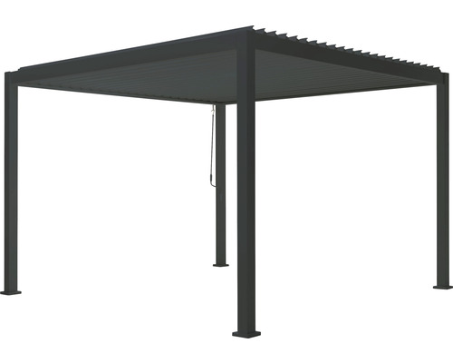 Pergola de jardin autoportante avec toit à lamelles