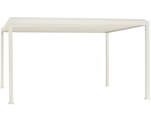 Pergola autoportante avec toit à lamelles pour le jardin