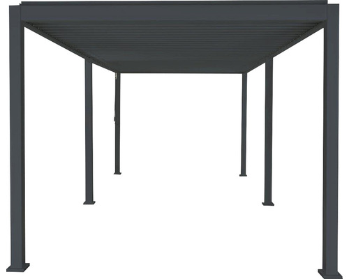 Pergola avec toit à lamelles pour l''ombrage dans le jardin