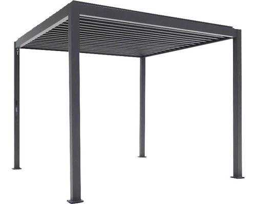 Pergola autoportante en aluminium avec toit à lamelles